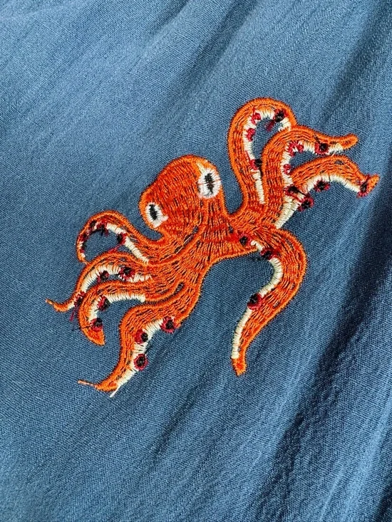 ANTHROPOLOGIE / PEPALOVES Cirrina Embroidered Skirt - Octopus- Sz XS - Picture 7 of 10